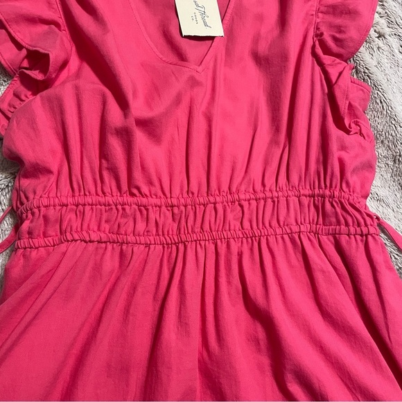 Pink Ruffle Sleeve Dress - Picture 6 of 8